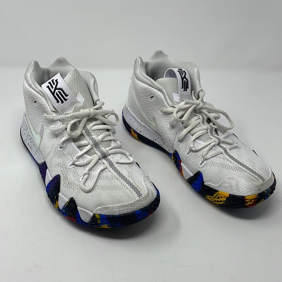 Nike Kyrie 4 ‘NCAA March Madness’ White Multicolor (943806-104) Men Size 8.5 - Picture 1 of 8